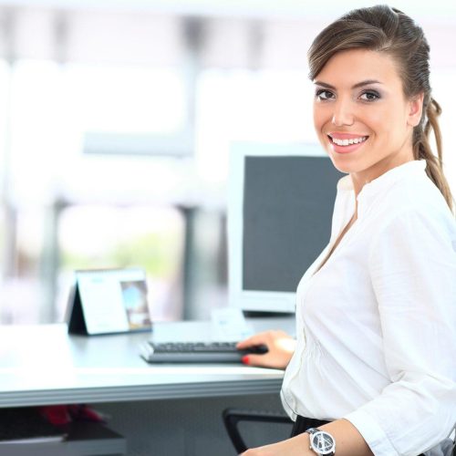 Modern business woman in the office